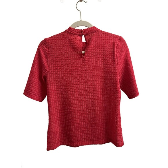 Maeve By Anthropologie Pink Fuschia Short Sleeve Top Sz Medium - Picture 2 of 6